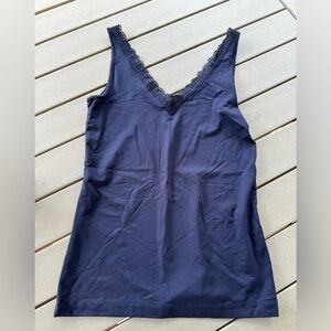 Navy Blue Banana Republic Women’s Cami (Size Medium)